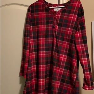 Plaid sleep dress - NWOT